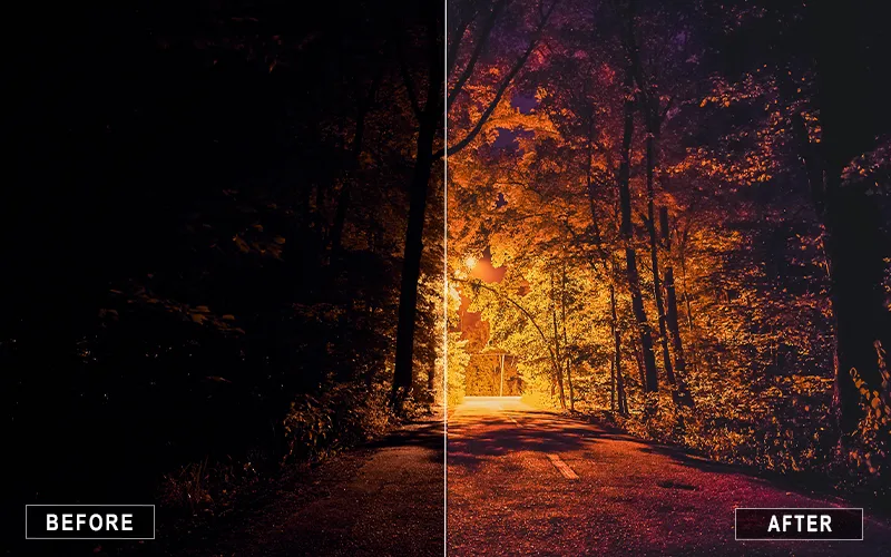 night vision preset, cool night presets, warm night presets