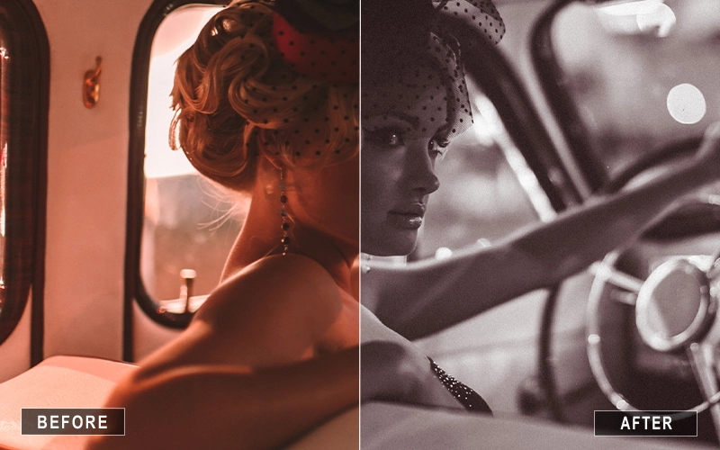 Old Hollywood Lightroom Presets, Vintage editing presets for editing in LR