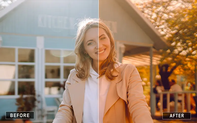 Orange Sunset Presets, Warm Tone Sunset Presets, Golden Sunset Presets