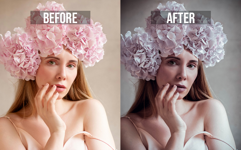 soft glow presets, airy portrait presets, film look portrait presets, skin smoothing Lightroom presets, best lightroom portrait presets