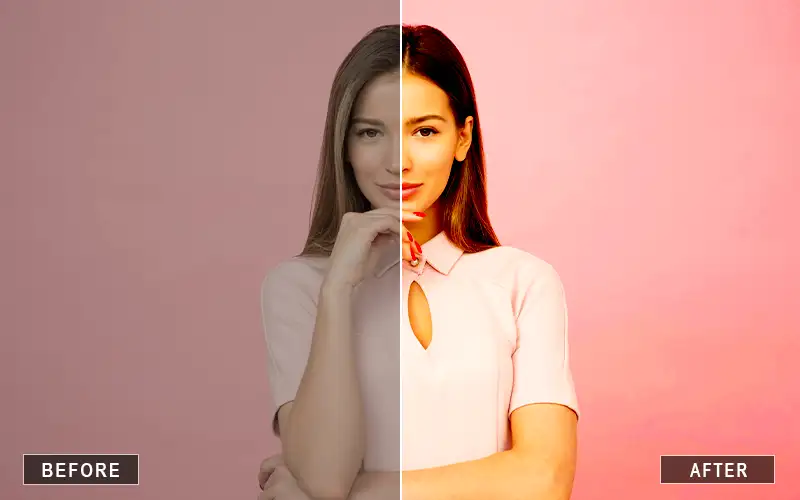 results with portrait camera raw presets, Pink Presets for Camera