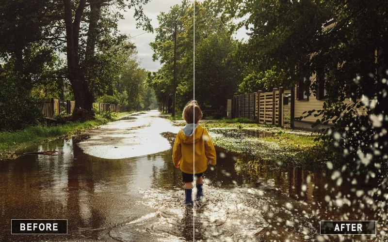 puddle water splash overlays
