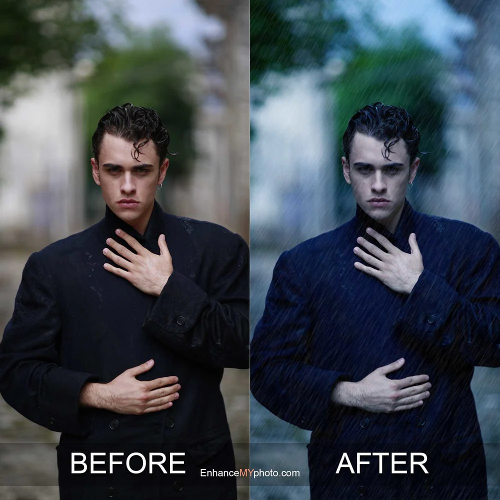 Drizzling Rain Photoshop Actions