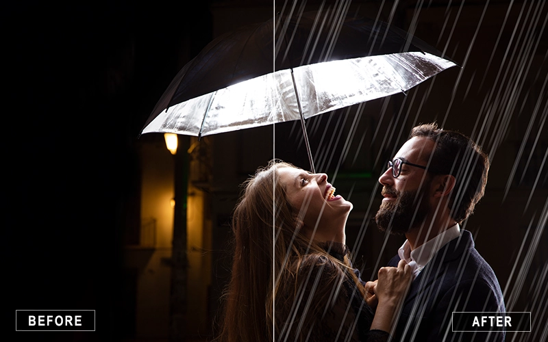 Rain Texture Overlays, Overlays for Romantic Edits