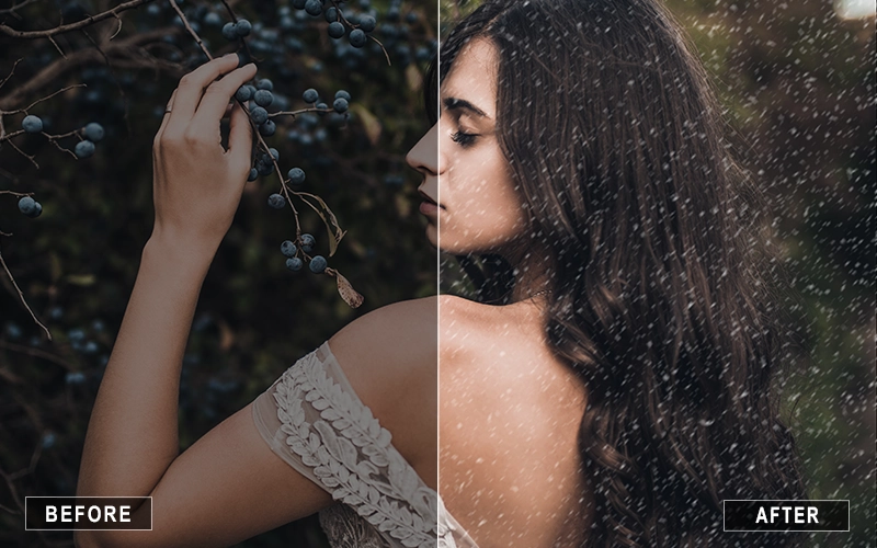 realistic snow photoshop actions