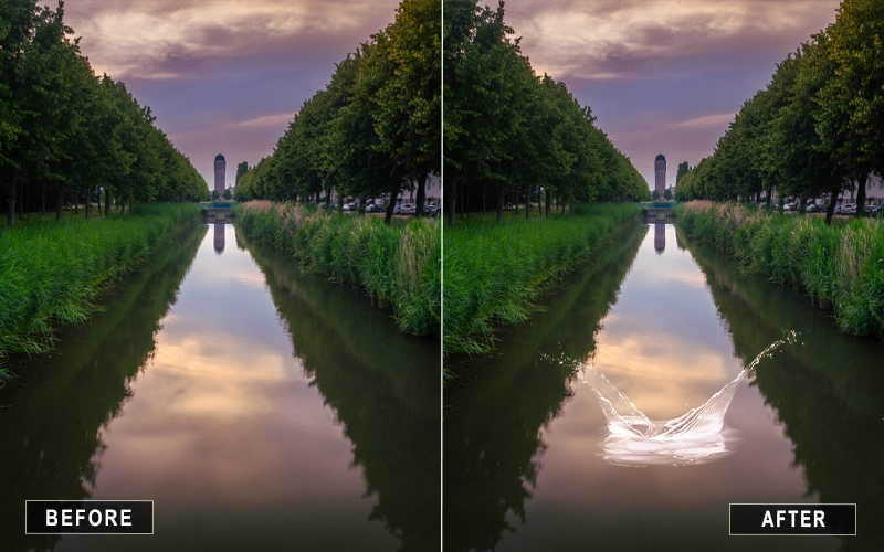 ripple water splash overlays