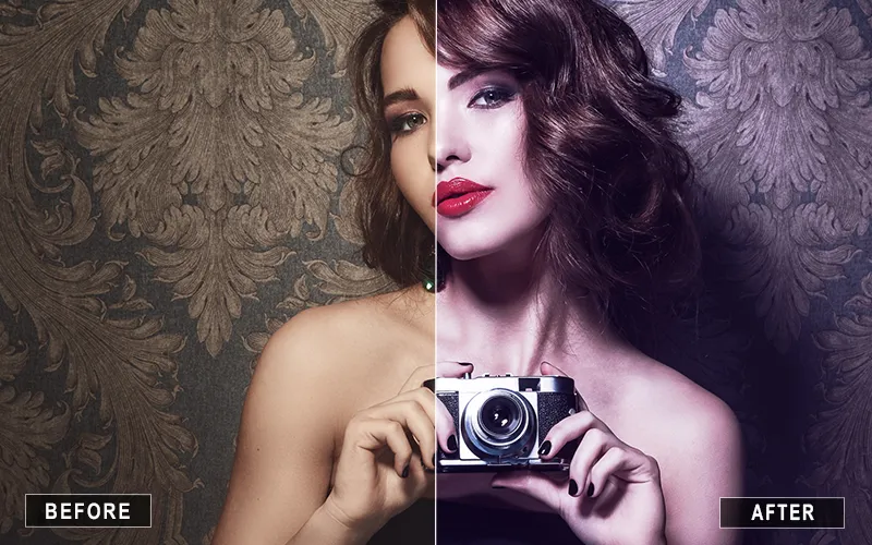rosy portrait presets, Lightroom filters for portraits, professional retouching presets