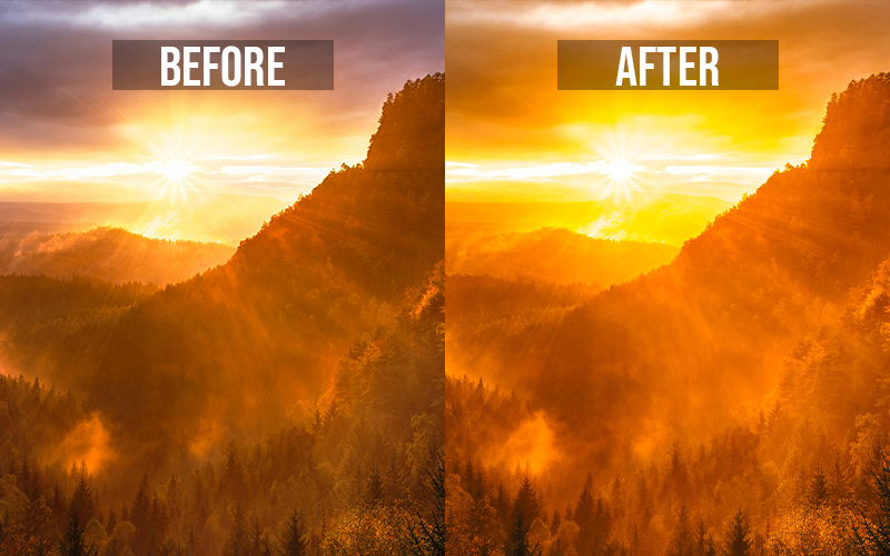 Vibrant Sunset Mobile Presets