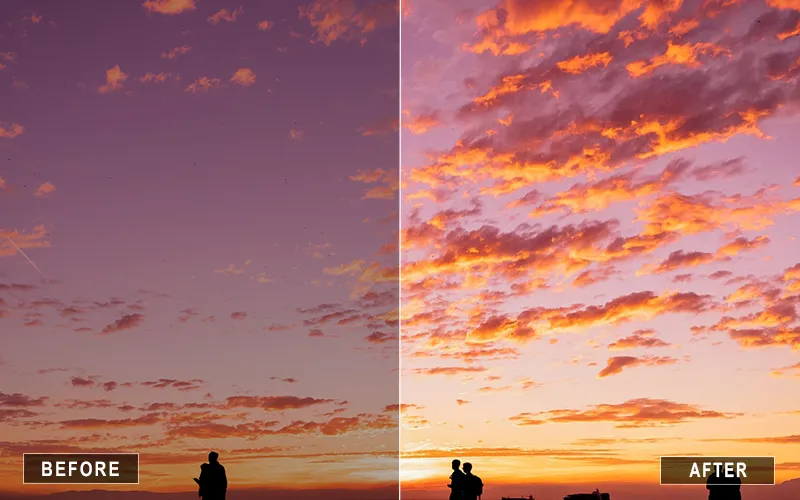sepia sunset mobile presets, Lightroom presets for sunset, sunset photography presets