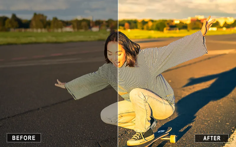 skating camera raw presets, high-speed action presets, performance photo presets
