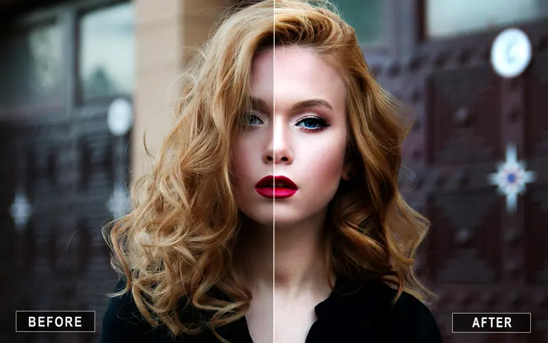 Skin Retouching Actions, hair enhancing Photoshop actions