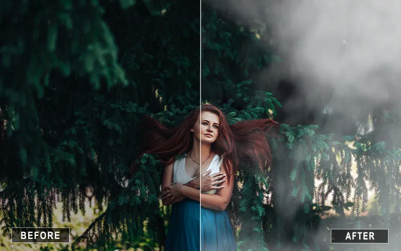 Smoky Fog Overlay, Smokey Fog Effect Photoshop