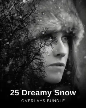 Dreamy Snow Overlays, Premium Photography Addons, Winter Edits