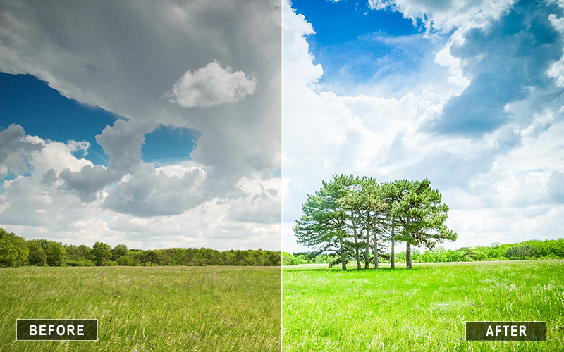 Canyon landscape color grading, Dramatic canyon presets,