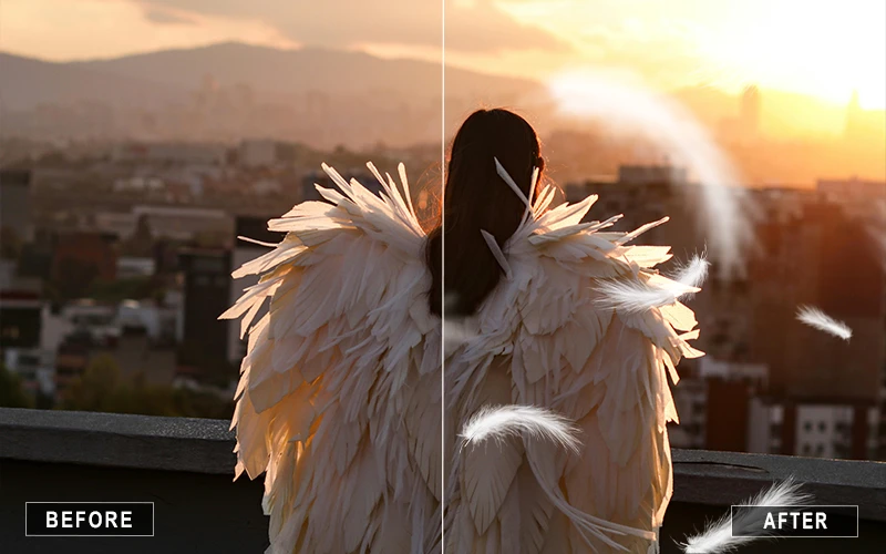falling white feather overlays, soft white feather overlays, small white feather overlays, pillow fight white feather overlays, dreamy white feather overlays