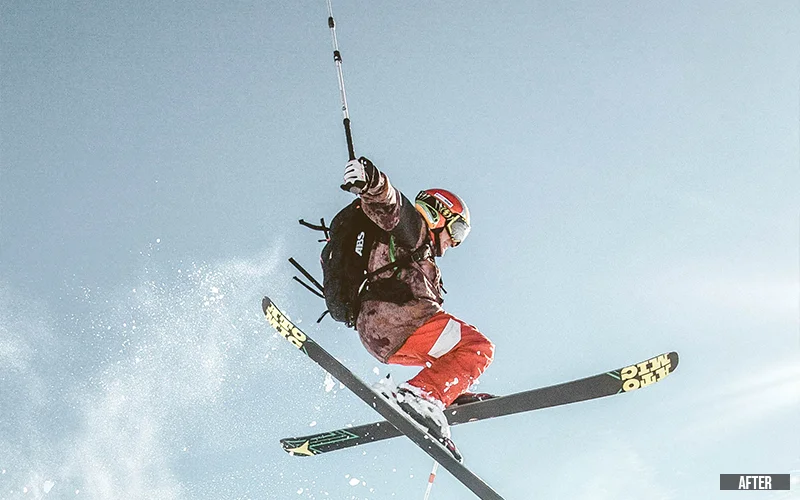 Winter Sports Camera Raw Presets- after