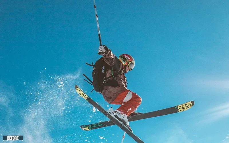 Winter Sports Camera Raw Presets- before
