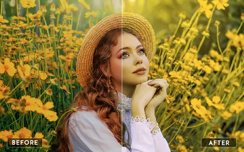 Yellow Summer Photoshop Action