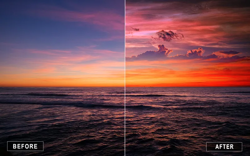 best sky overlay, best sky overlays, sunset sky overlay