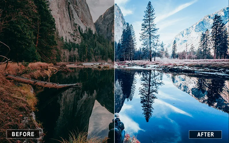 underwater mountain lightroom presets, Lightroom presets for golden hour mountains, Lightroom presets for snow-capped peaks, Lightroom presets for sunrise in mountains