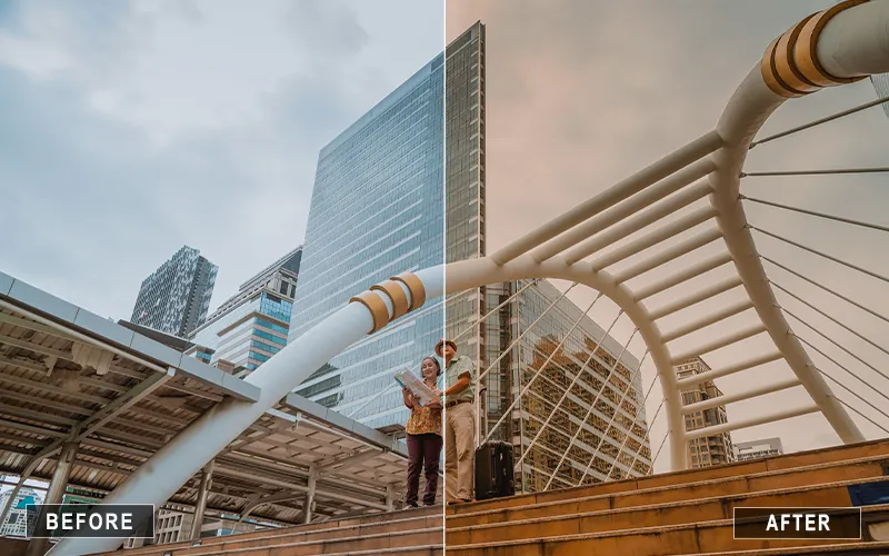 Urban Hazy Camera Raw Presets, Warm Presets For City