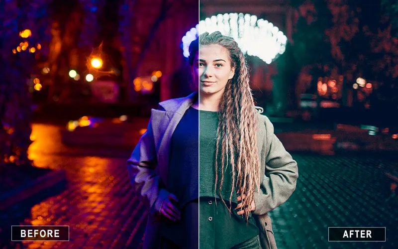 urban night presets download, nighttime presets, night effect presets, night vibes presets