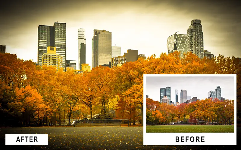 urban lightroom presets for warm effect