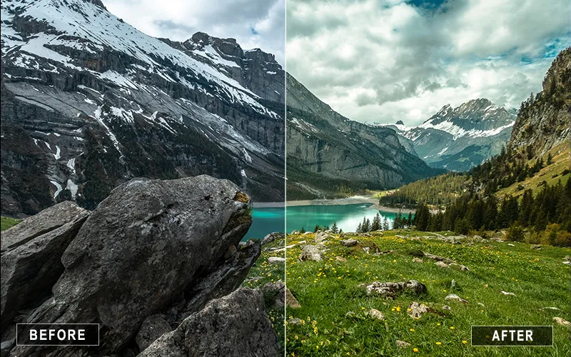 valley mountain lightroom presets, Lightroom presets for moody landscapes, Lightroom presets for high-altitude photography