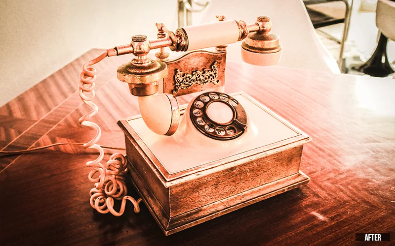 photo after using Bright Camera Raw Vintage Presets