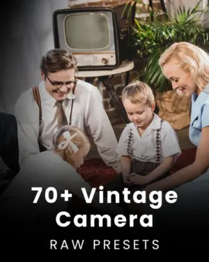 Vintage Camera Raw Presets, Premium Photography Addons