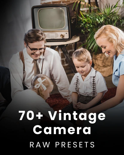 Vintage Camera Raw Presets, Premium Photography Addons