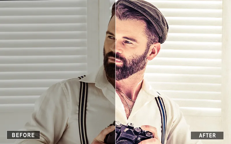 Warm Vintage Camera Raw Presets, Vintage Presets For Cinematic Edits