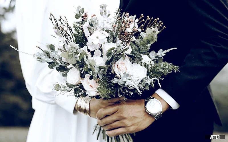 portrait wedding presets luts, green wedding presets luts,