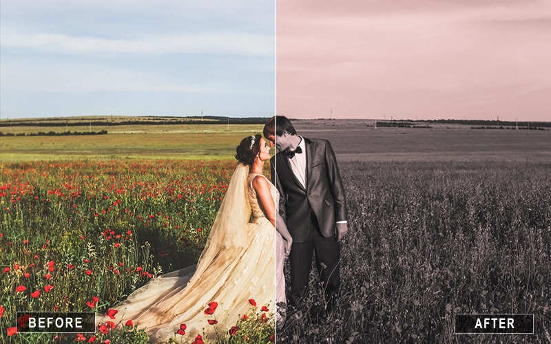 Wedding Camera Raw Film Presets, Dramatic Wedding Presets for Camera Raw