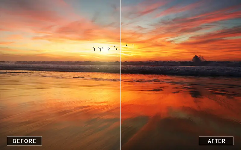 sunset Photoshop action