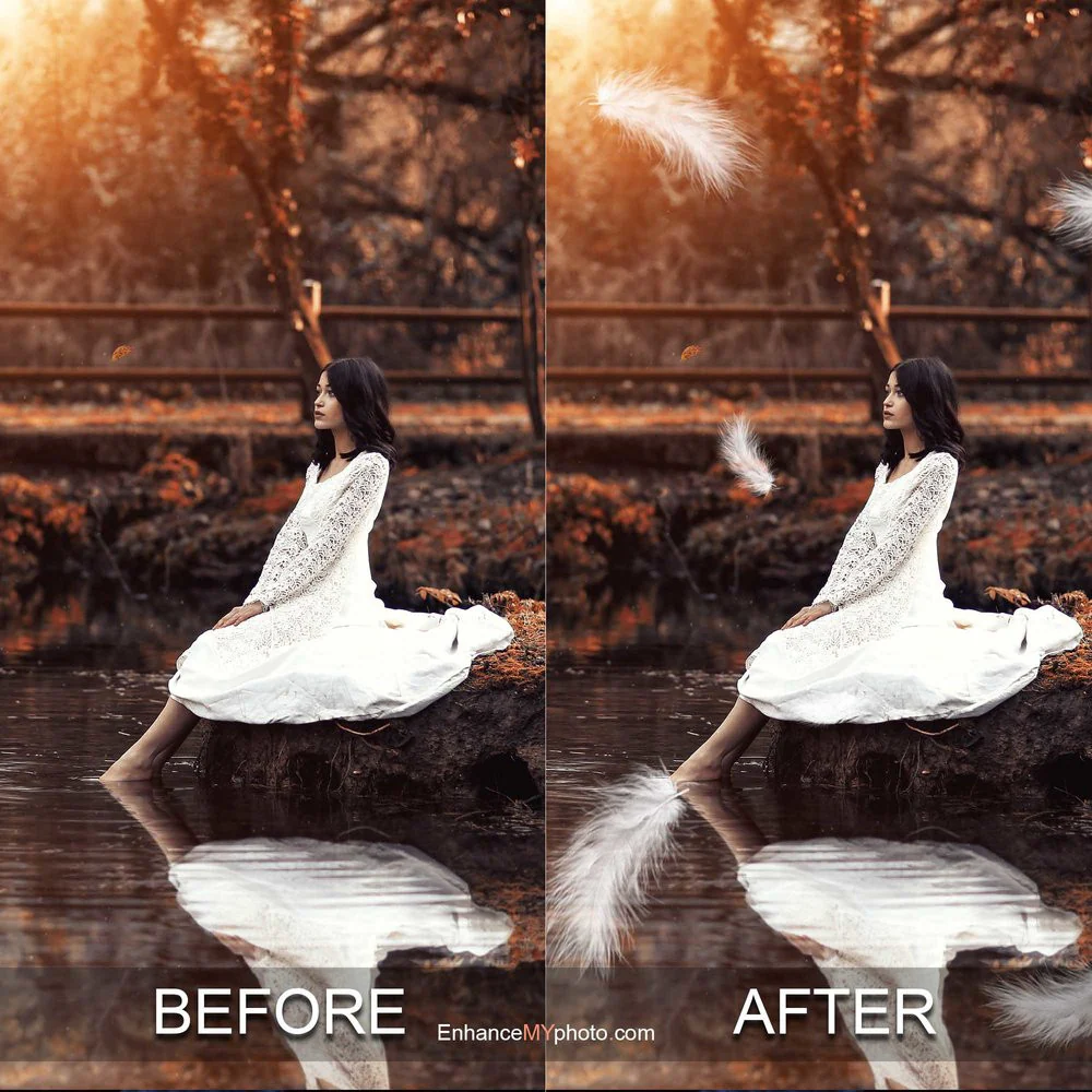 white feather overlays bundle