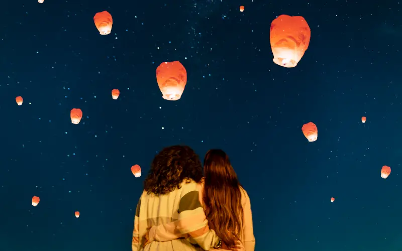 magical lighting, festive photo editing, creative photo effects