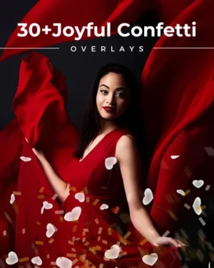 confetti overlays, photography add ons,