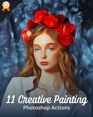 creative painting photoshop actions bundle featured image