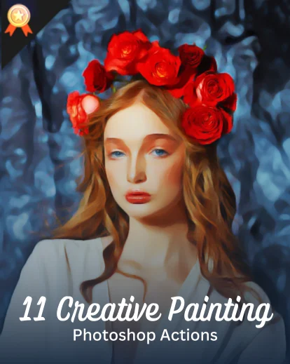 creative painting photoshop actions bundle featured image