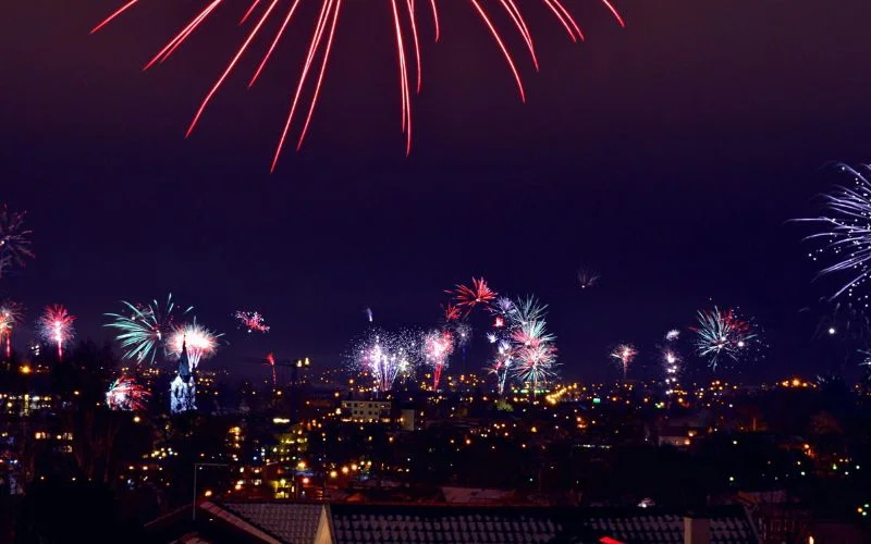 capture the new year fireworks