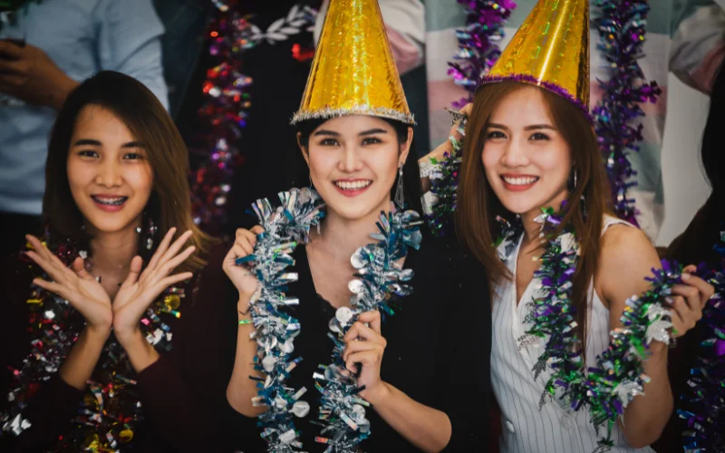 make use of funky hats and props