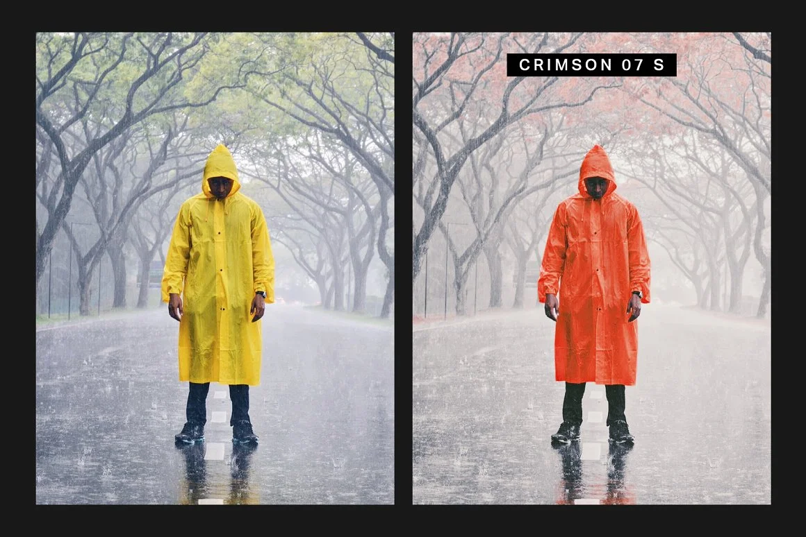 man wearing raining coat