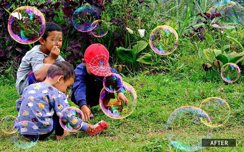 Transparent Bubble Effect