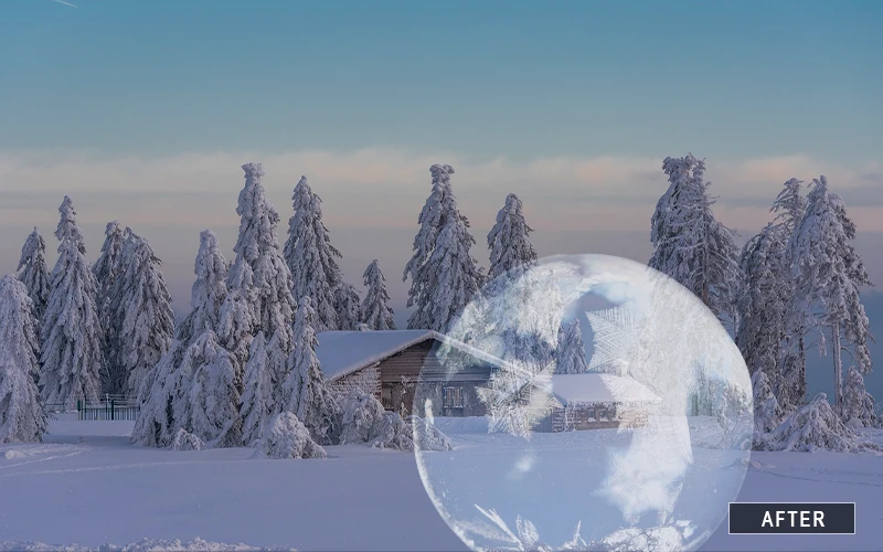 Transparent Bubble Overlay Effect
