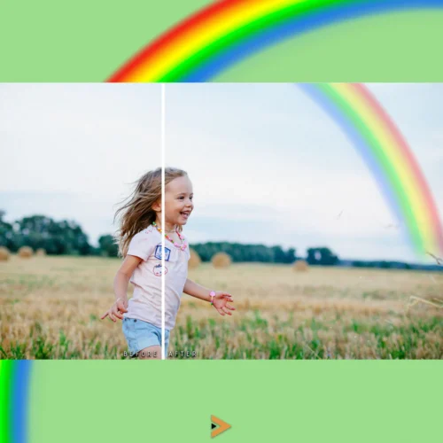 photoshop rainbow overlay