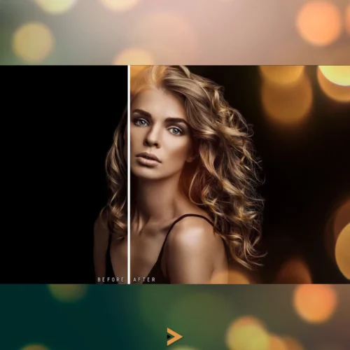 before/after results with bokeh overlays