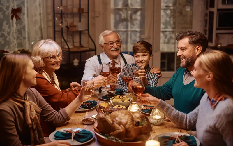 Thanksgiving dinner with the family