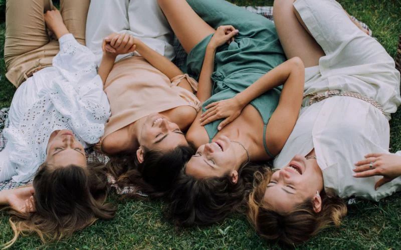 lying down on ground pose