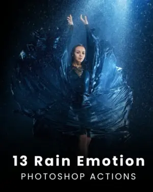 rain emotion photoshop action featured image